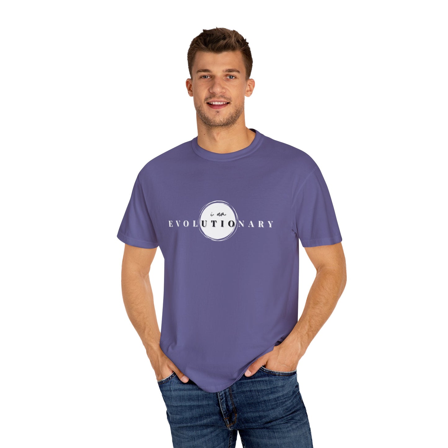 Unisex Garment-Dyed T-shirt - Evolutionary Vibes Tee for Every Day