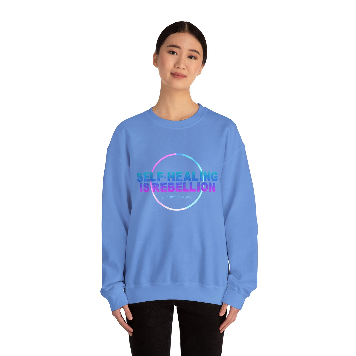 Self-Healing Is Rebellion Sweatshirt - Unisex Heavy Blend Crewneck