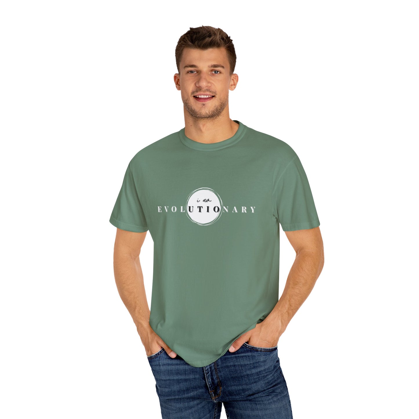 Unisex Garment-Dyed T-shirt - Evolutionary Vibes Tee for Every Day