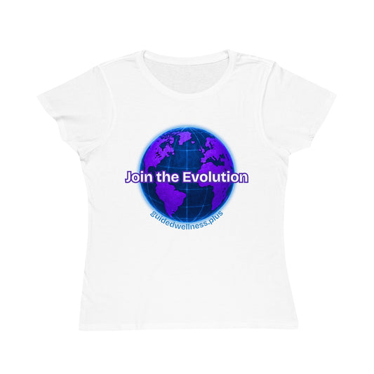 Eco-Friendly Women's Classic T-Shirt - 'Join the Evolution' Graphic Tee