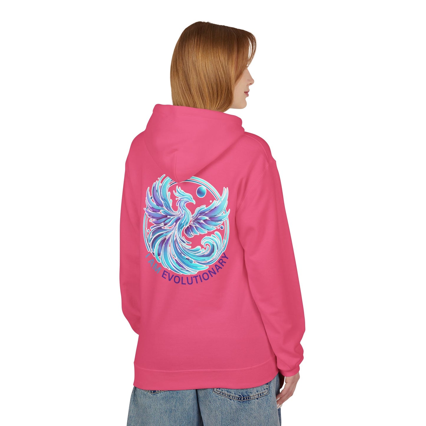 I Am Evolutionary Unisex Softstyle Fleece Hoodie - Cozy & Inspirational