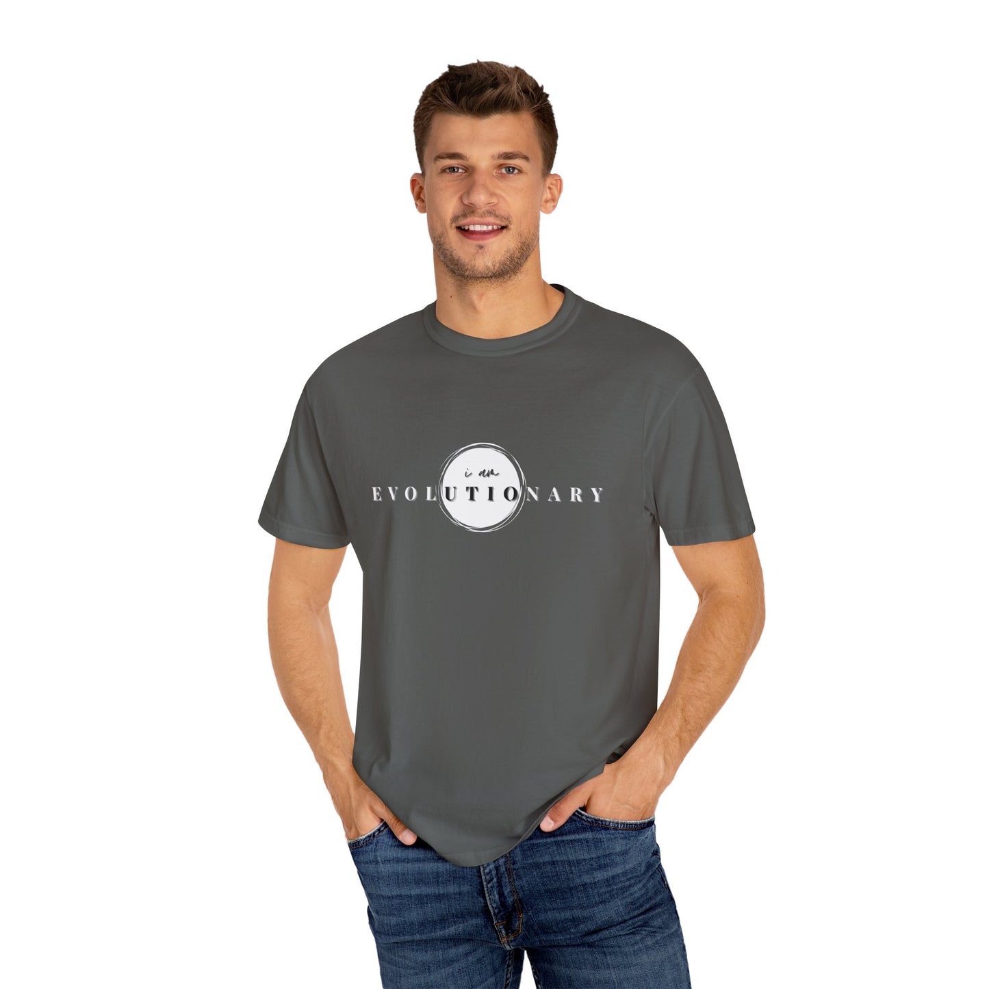 Unisex Garment-Dyed T-shirt - Evolutionary Vibes Tee for Every Day