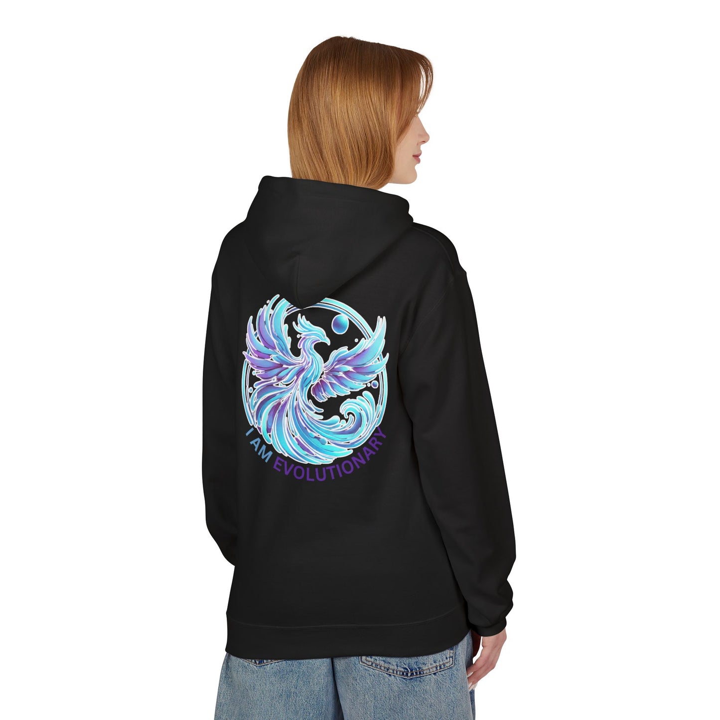 I Am Evolutionary Unisex Softstyle Fleece Hoodie - Cozy & Inspirational