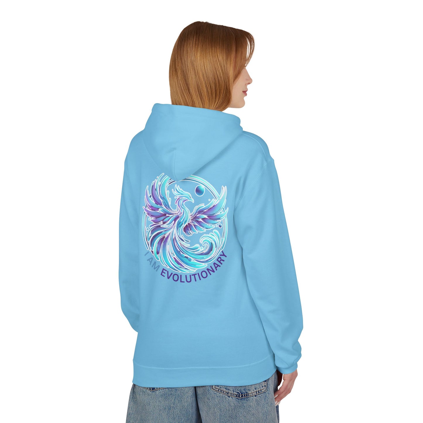 I Am Evolutionary Unisex Softstyle Fleece Hoodie - Cozy & Inspirational