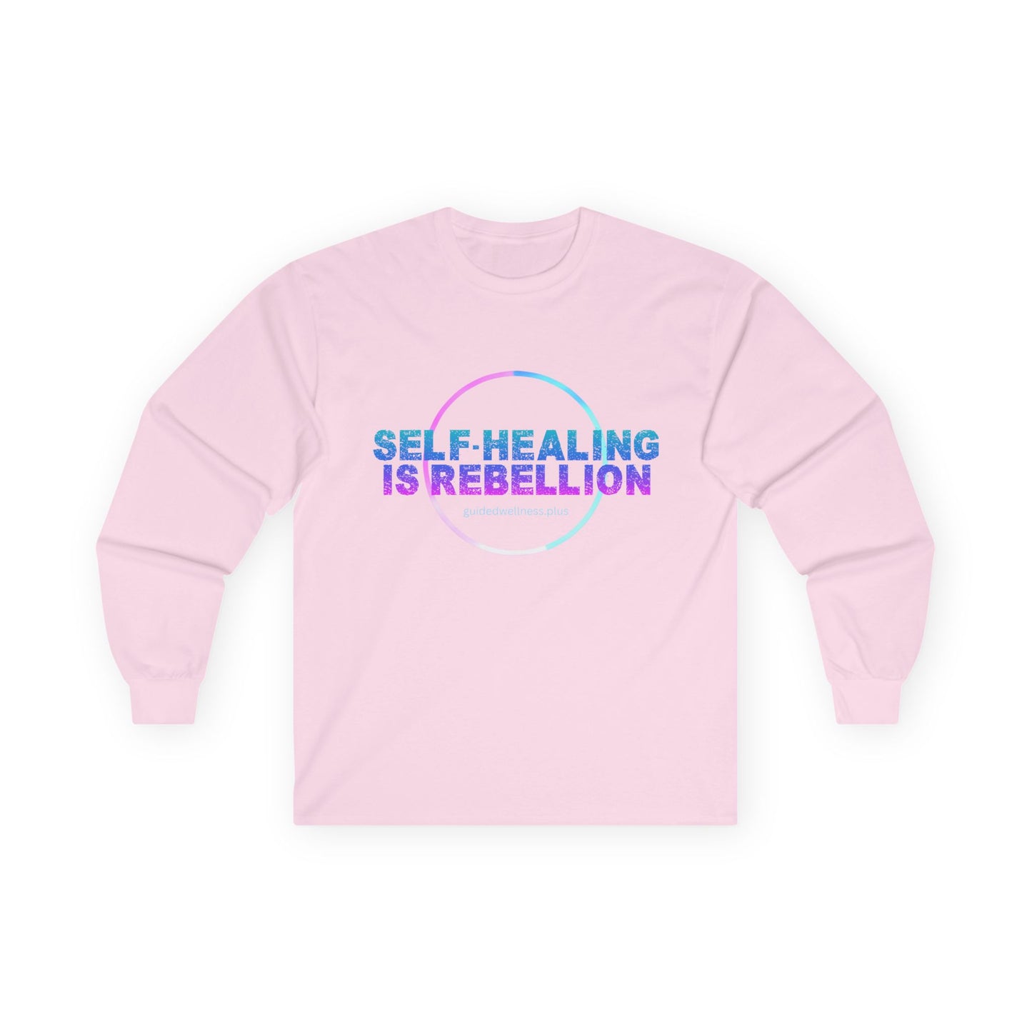 Self-Healing is Rebellion Long Sleeve Tee - Unisex Cotton Shirt for Personal Growth & Mindfulness
