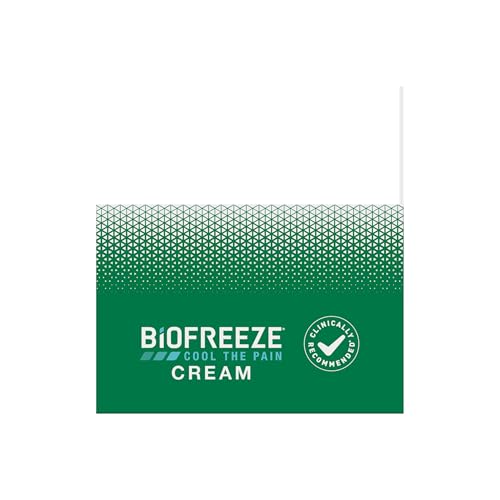 Biofreeze Menthol Pain Relieving Cream 3 OZ Jar for Pain Relief Associated with Sore Muscles, Arthritis, Simple Backaches, Strains, Bruises, Sprains and Joint Pain (Packaging May Vary)
