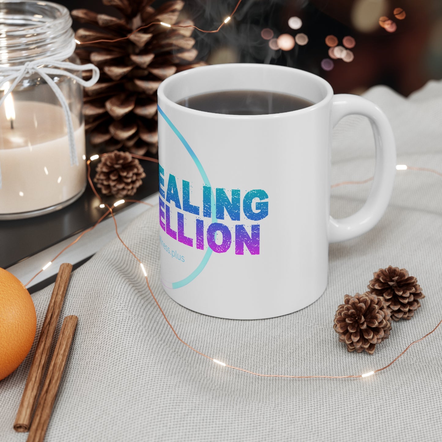 Inspirational Self-Healing Mug, Motivational Coffee Cup, Gift for Wellness Journeys, Mindfulness Enthusiasts, Self-Care