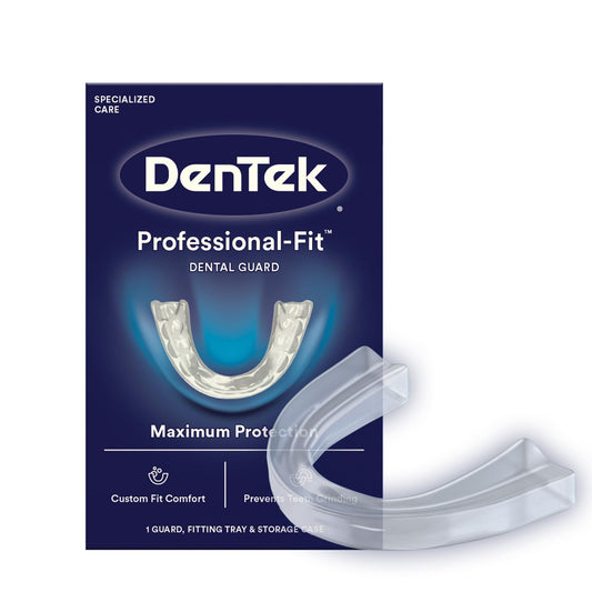 DenTek Mouth Guard for Nighttime Teeth Grinding, Professional-Fit Dental Guard, 1 Count
