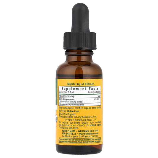 Herb Pharm Myrrh Liquid Extract for Immune System Support - 1 Ounce (DMYRR01)