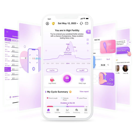 Easy@Home Ovulation Test Strips (50-Pack), FSA Eligible Ovulation Predictor Kit, Powered by Premom Ovulation Calculator iOS and Android APP, 50 LH Tests