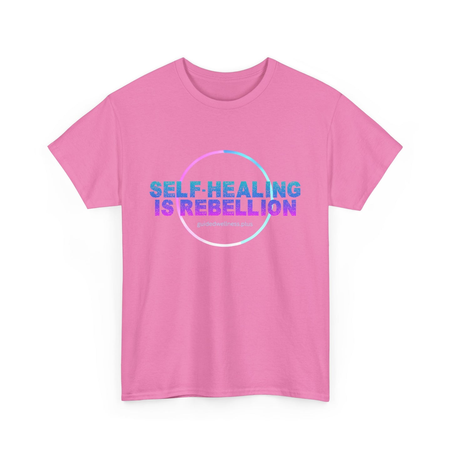 Self-Healing Is Rebellion Unisex Heavy Cotton Tee - Empowering Message for Wellness Enthusiasts