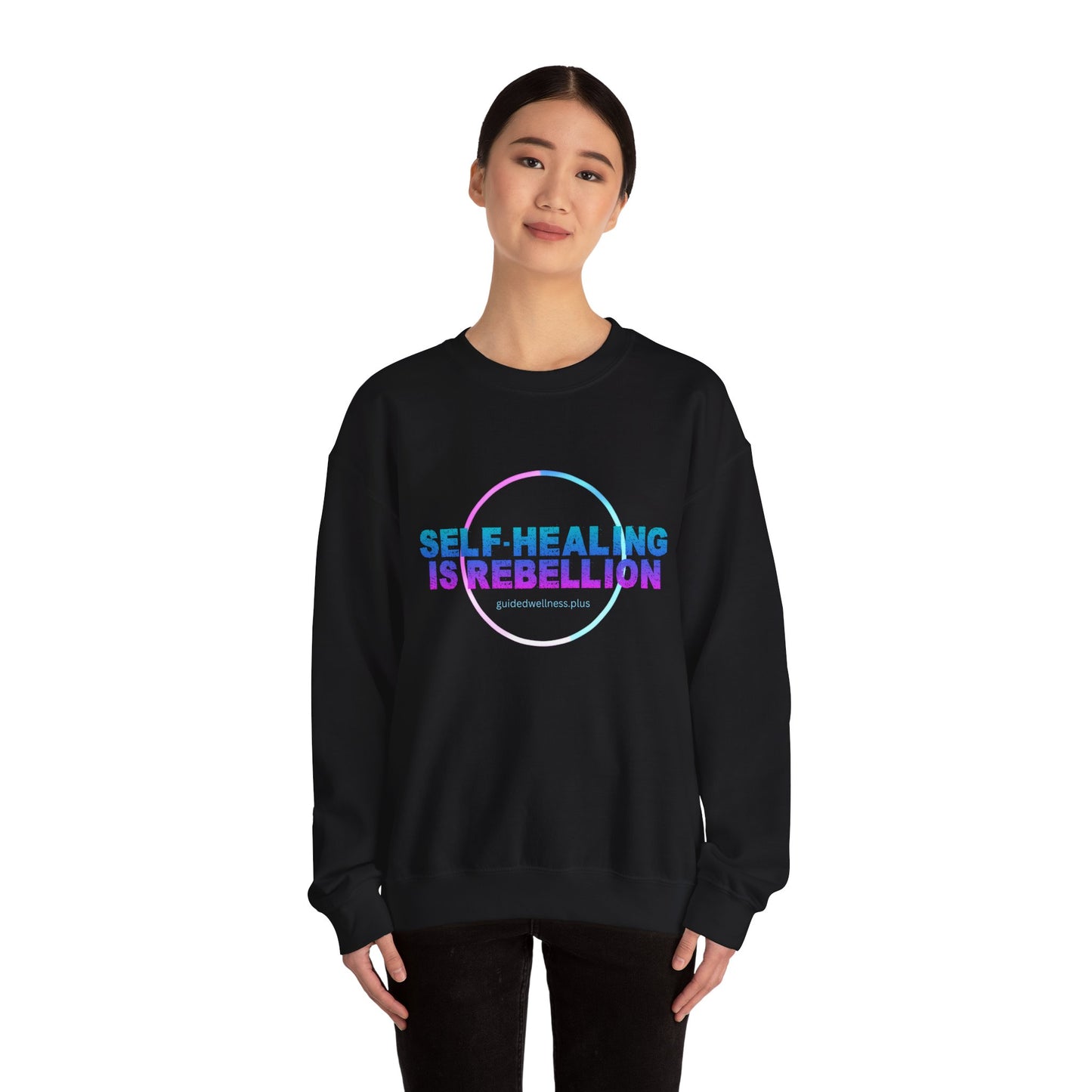 Self-Healing Is Rebellion Sweatshirt - Unisex Heavy Blend Crewneck
