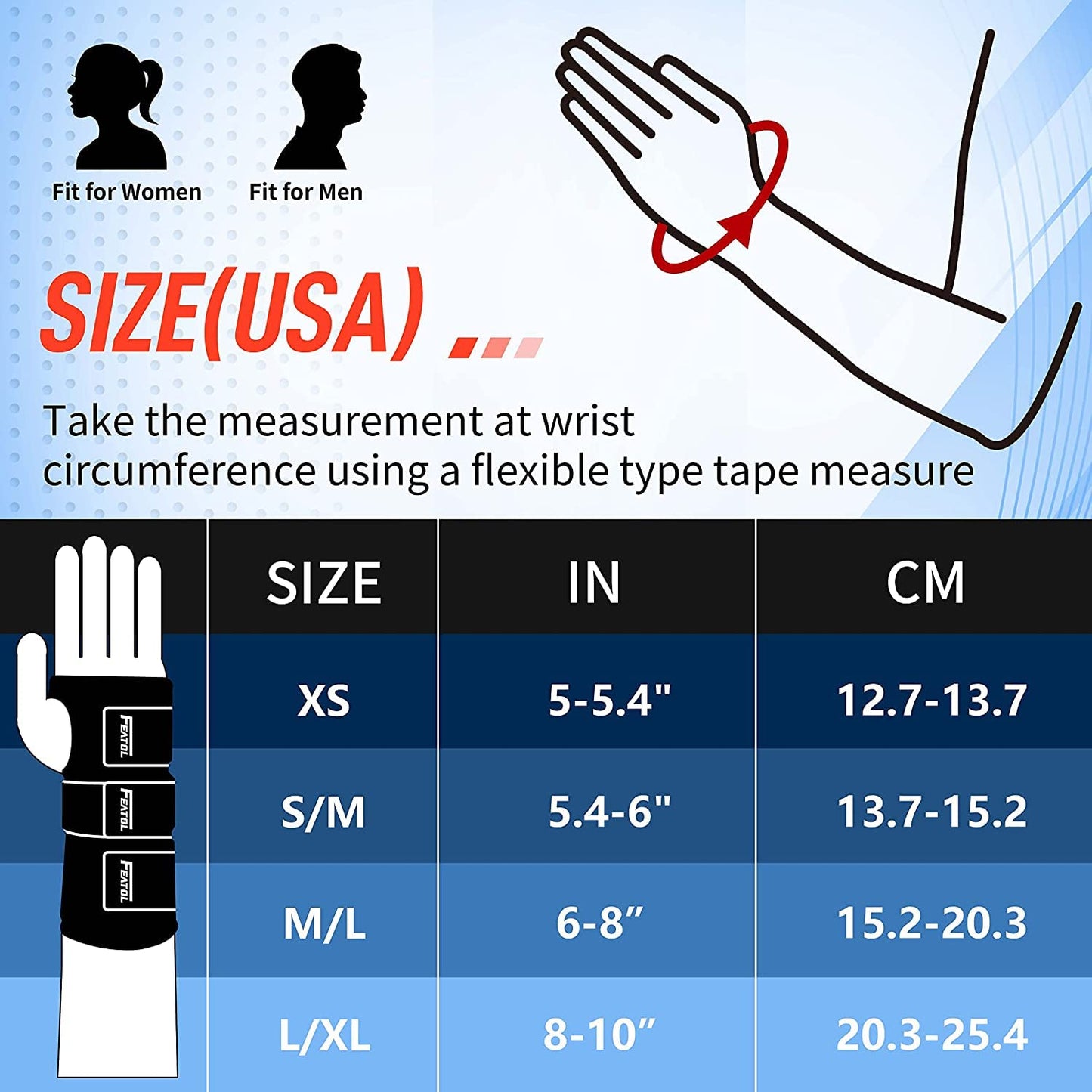 FEATOL Wrist Brace for Carpal Tunnel, Adjustable Night Wrist Support Brace with Splints Right Hand, Small/Medium, Hand Support for Arthritis, Tendonitis, Sprain, Injuries