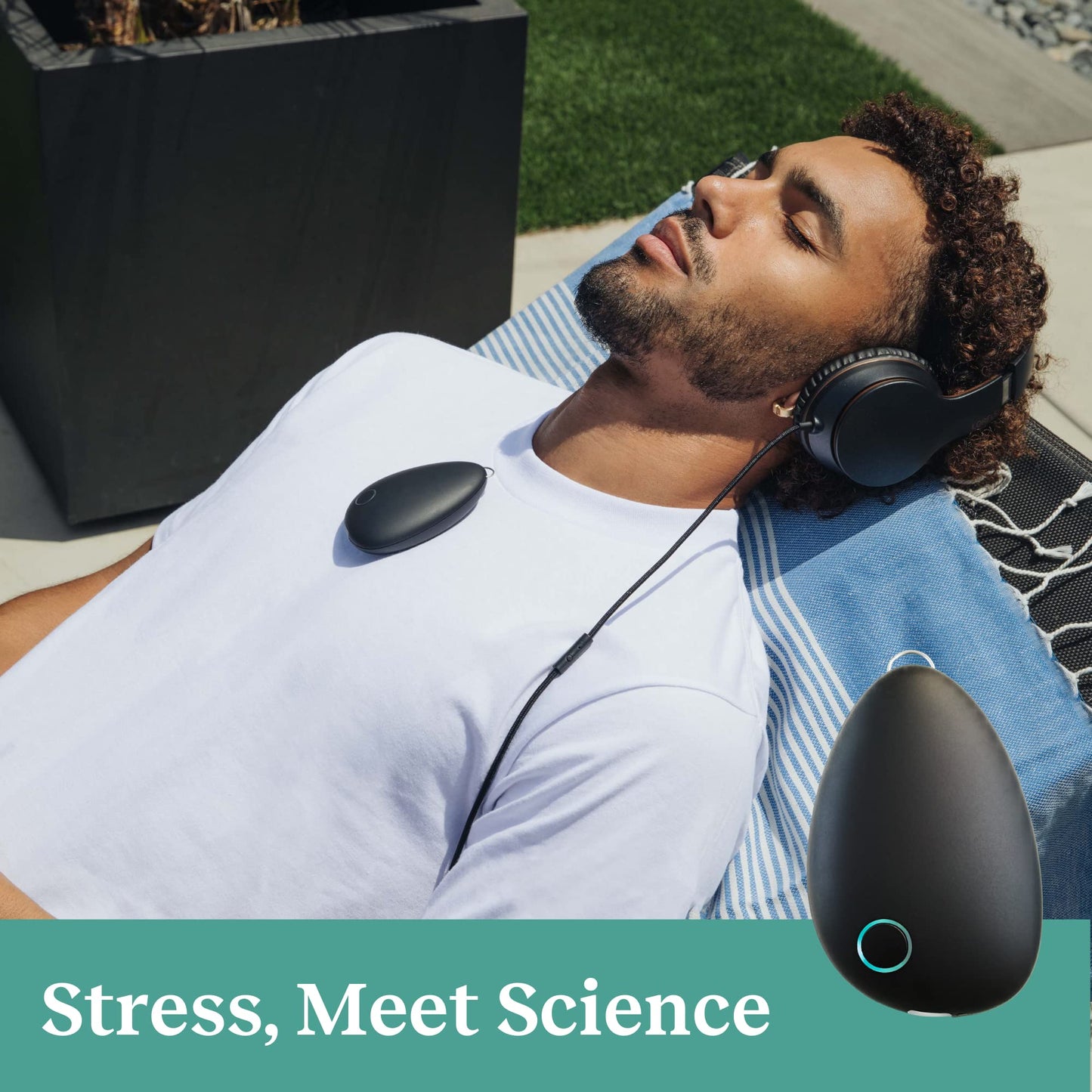 Sensate Relaxation Device - for Immediate Calm and Long Term Stress Resilience - with Patented Infrasonic Resonance Technology