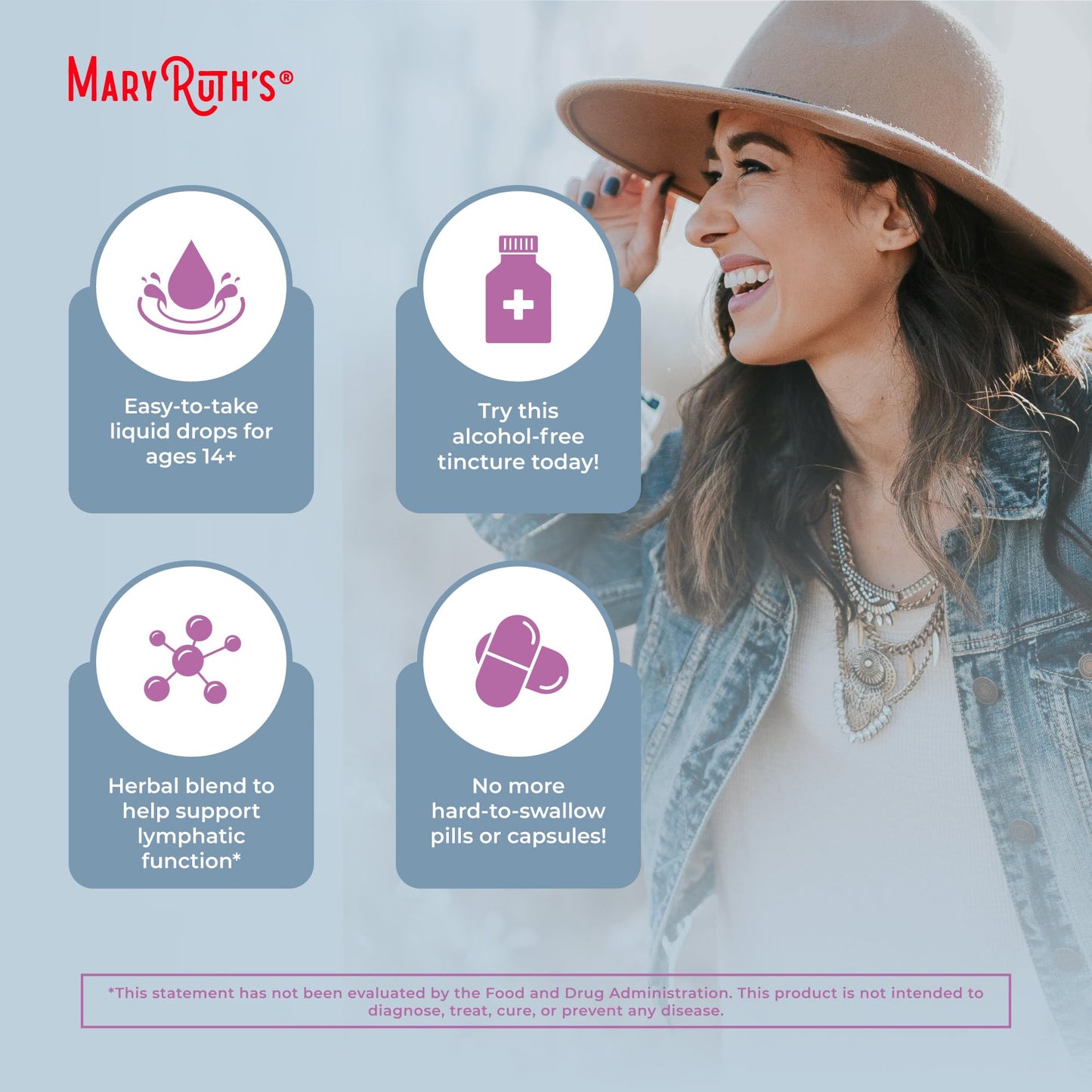 Lymphatic Support Drops by MaryRuth's | USDA Organic Lymphatic Cleanse Immune Support Supplement| Lymphatic Support with Echinacea & Elderberry | Blue Vervain | Vegan | Non-GMO | 30 Servings