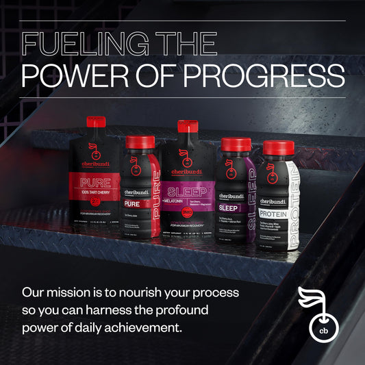 Cheribundi 100% Tart Cherry Juice, Pure | Unsweetened Tart Cherry Juice Recovery Supplement | Post-Workout Recovery Drink for Athletes | Support Muscle Recovery | 8 fl oz Pack of 12