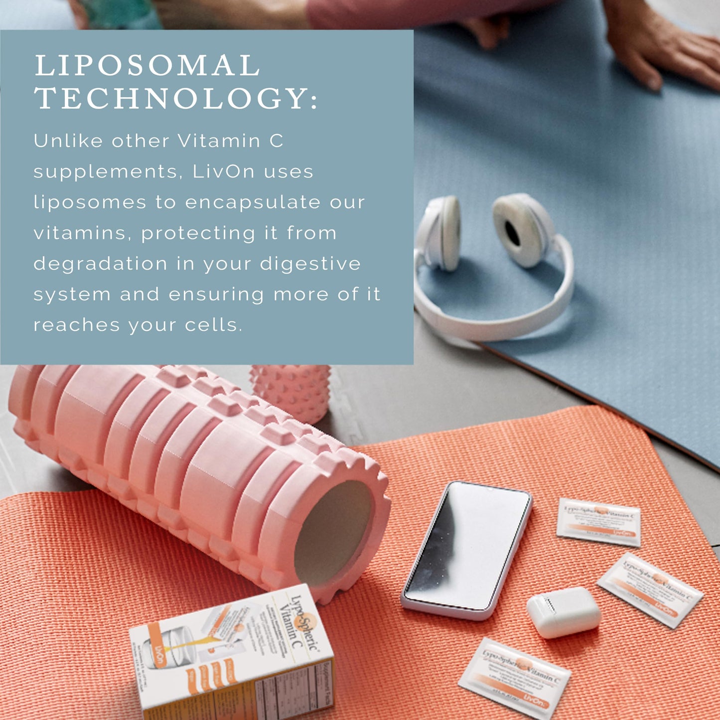 LivOn Laboratories Lypo–Spheric Liposomal Vitamin C 1000mg - No Sugar, Immune Support, Plant Based - Easy to Swallow, Absorbable, Individual Packets - Non–GMO, Gluten Free(0.2floz30 Packets)