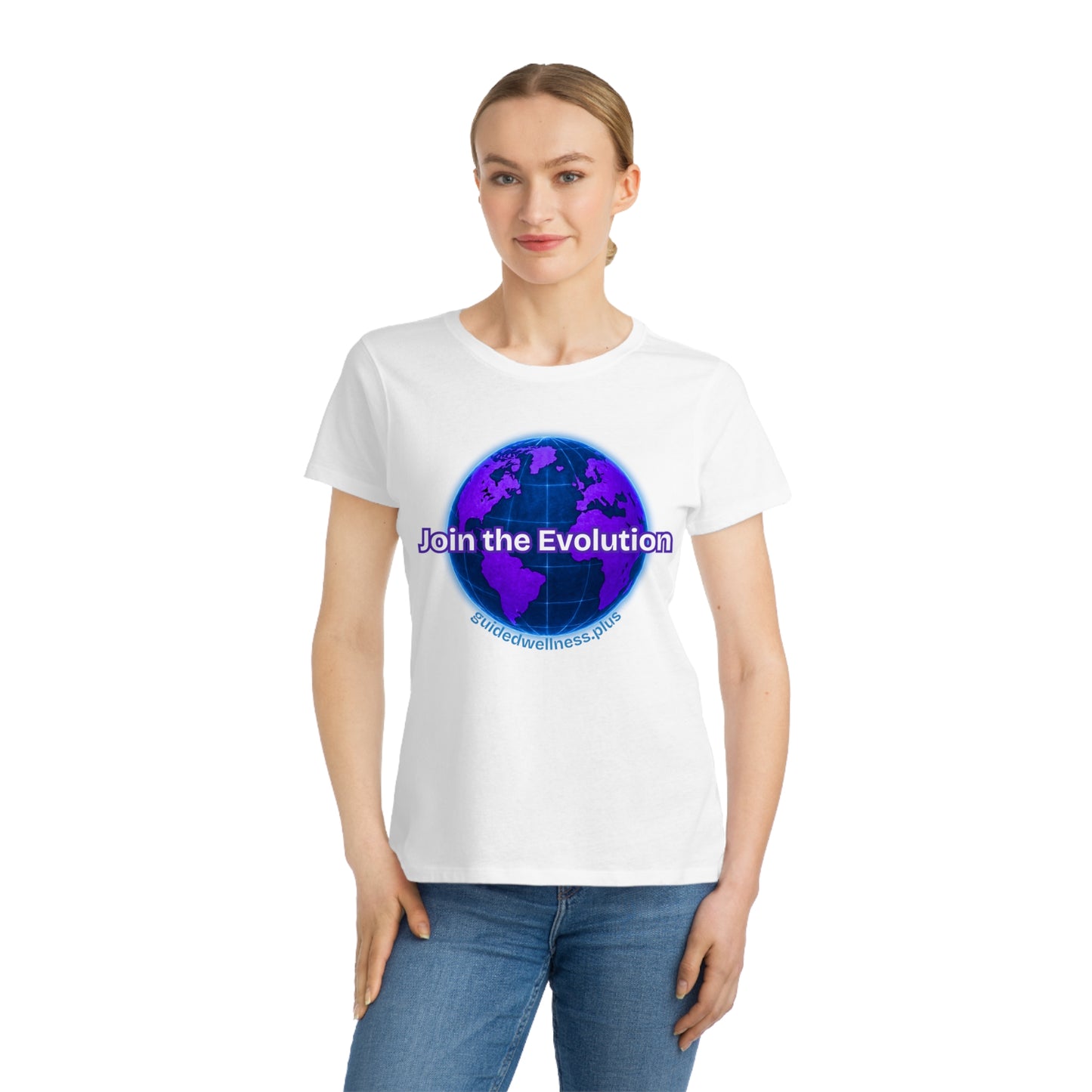 Eco-Friendly Women's Classic T-Shirt - 'Join the Evolution' Graphic Tee