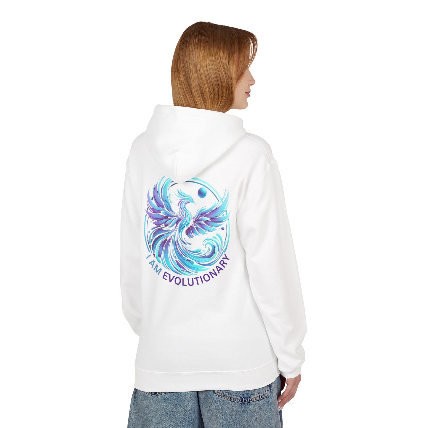 I Am Evolutionary Unisex Softstyle Fleece Hoodie - Cozy & Inspirational