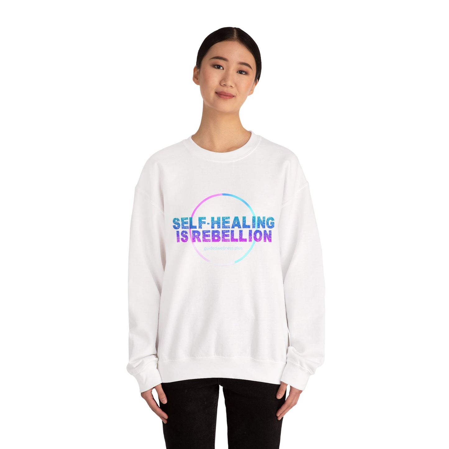 Self-Healing Is Rebellion Sweatshirt - Unisex Heavy Blend Crewneck