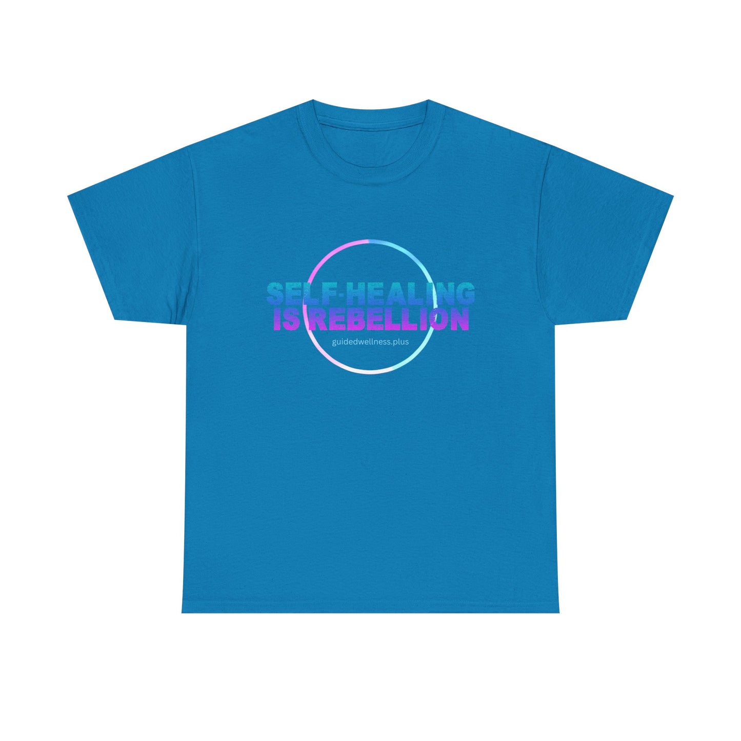 Self-Healing Is Rebellion Unisex Heavy Cotton Tee - Empowering Message for Wellness Enthusiasts