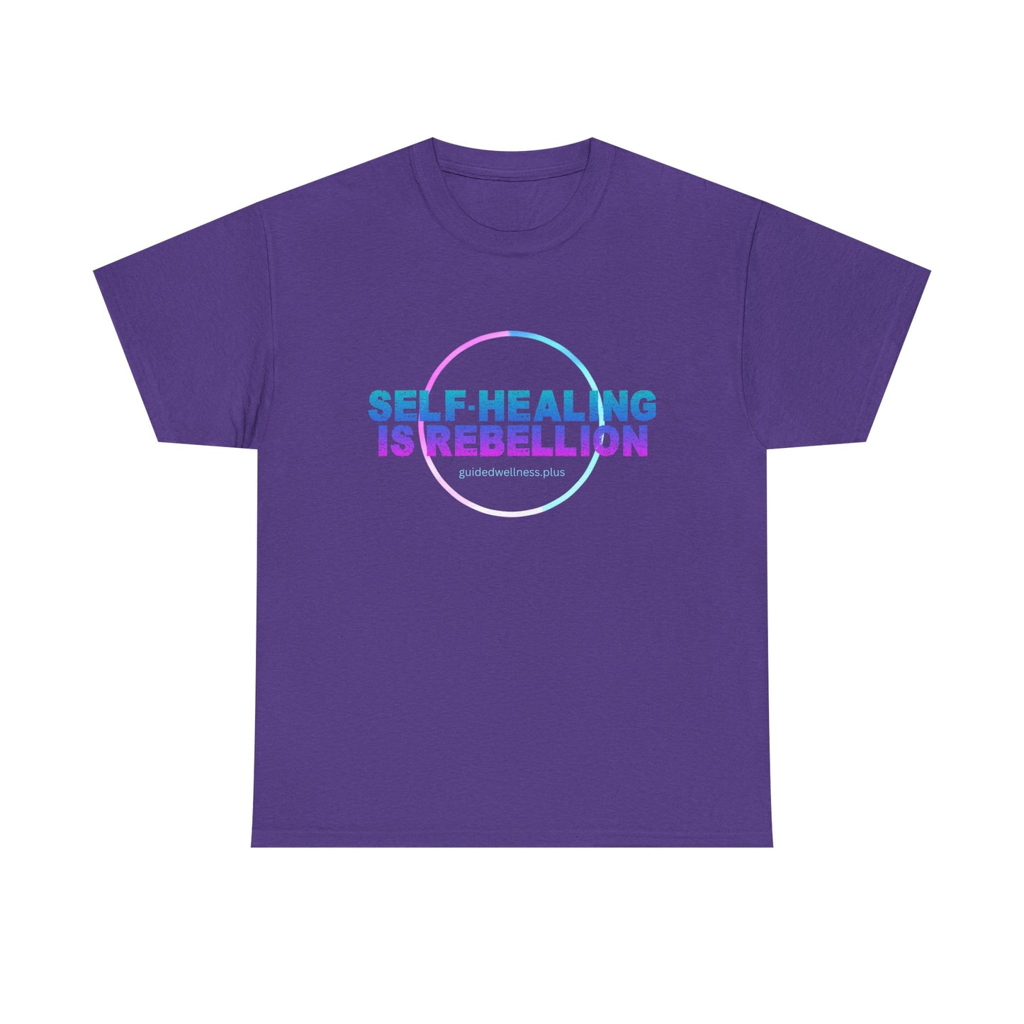 Self-Healing Is Rebellion Unisex Heavy Cotton Tee - Empowering Message for Wellness Enthusiasts