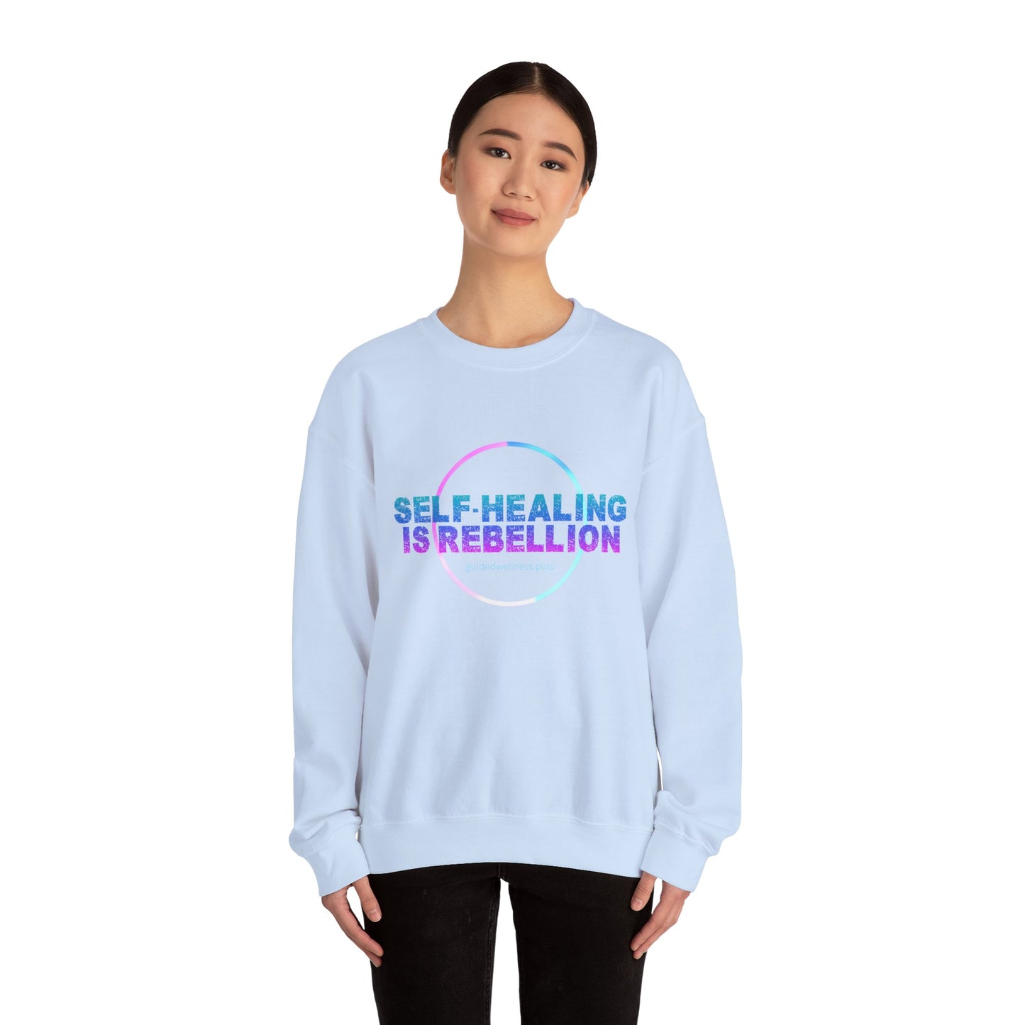 Self-Healing Is Rebellion Sweatshirt - Unisex Heavy Blend Crewneck