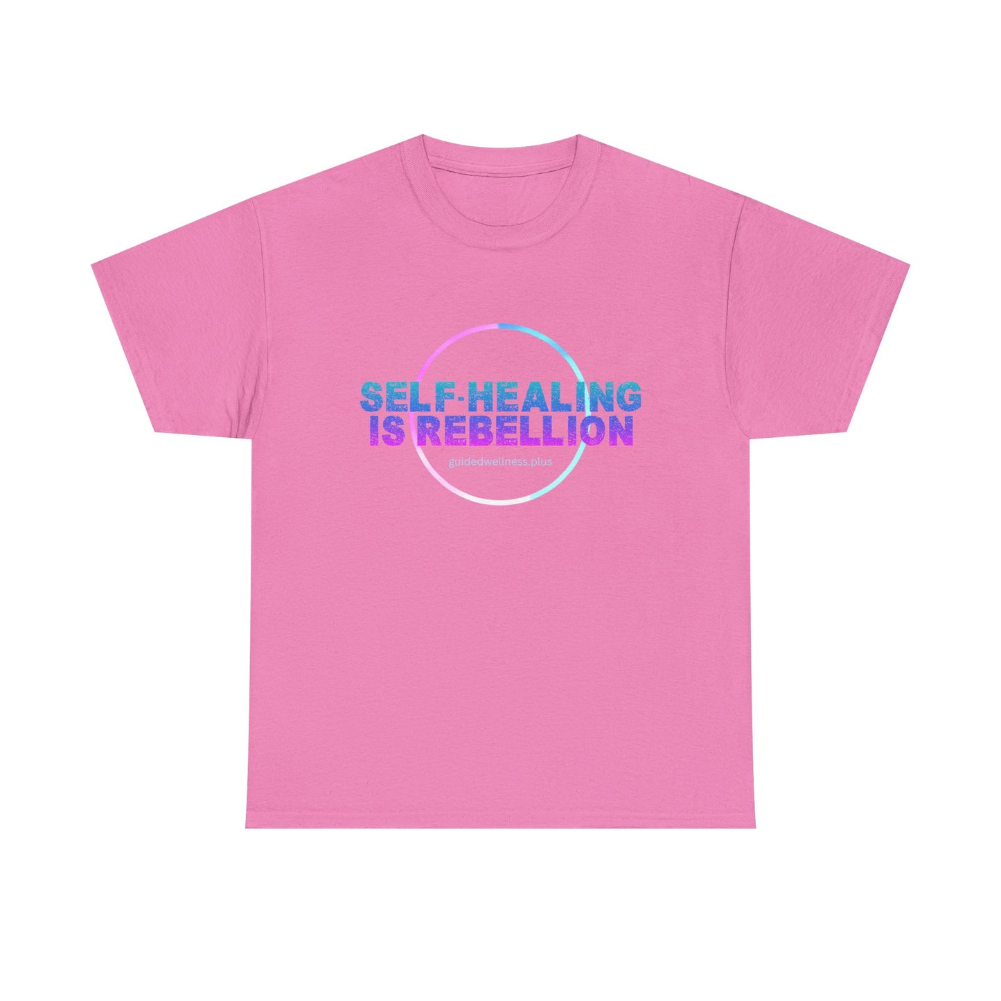 Self-Healing Is Rebellion Unisex Heavy Cotton Tee - Empowering Message for Wellness Enthusiasts