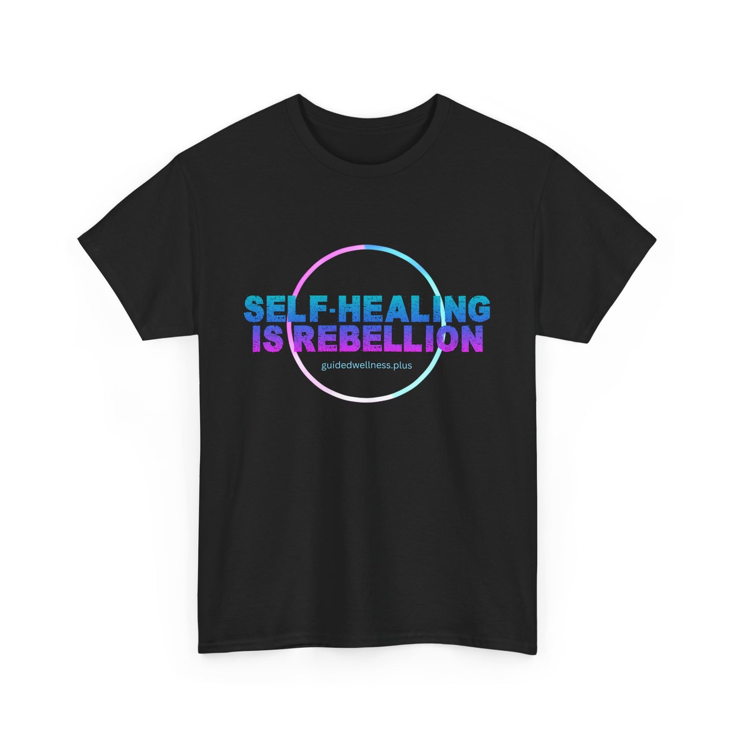 Self-Healing Is Rebellion Unisex Heavy Cotton Tee - Empowering Message for Wellness Enthusiasts