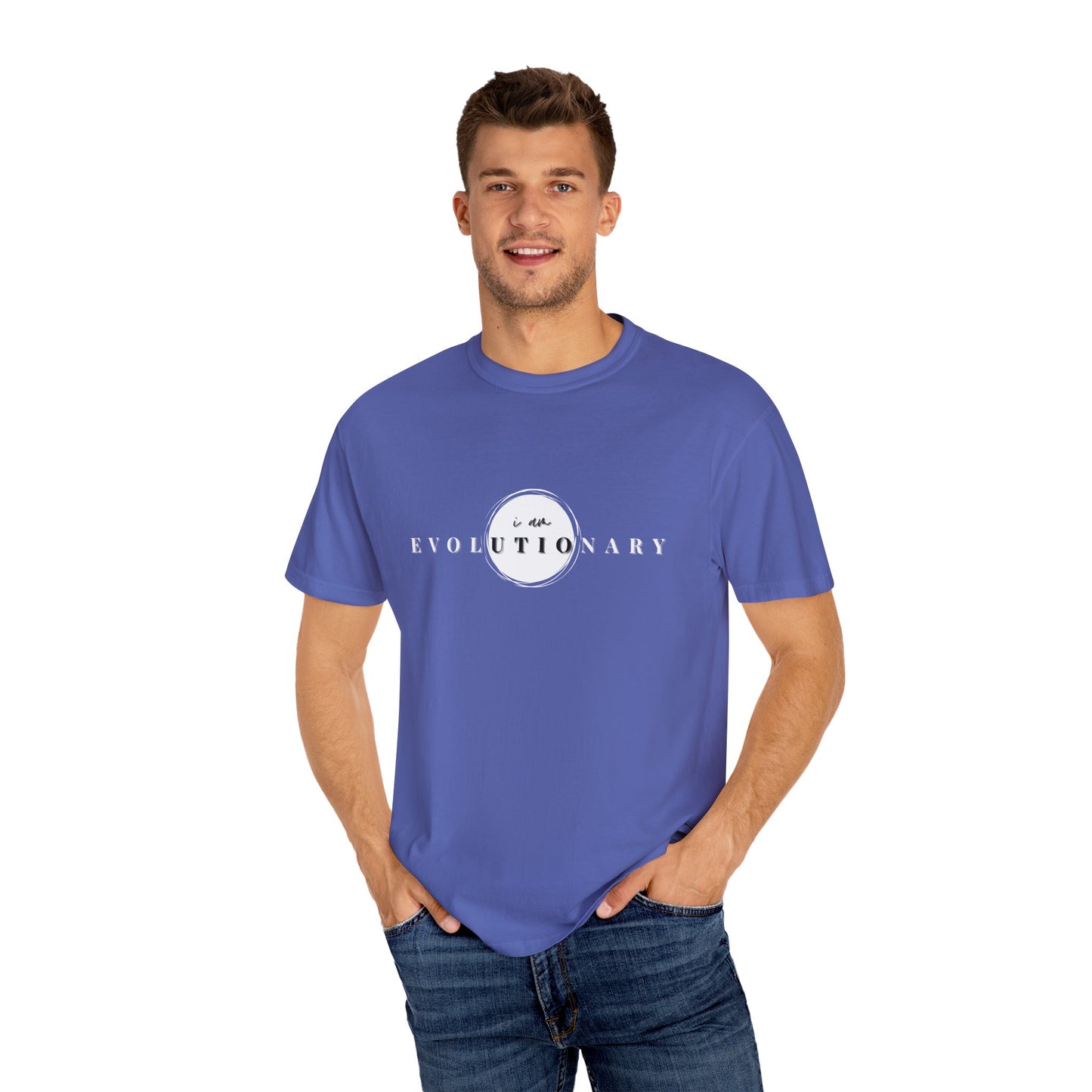 Unisex Garment-Dyed T-shirt - Evolutionary Vibes Tee for Every Day