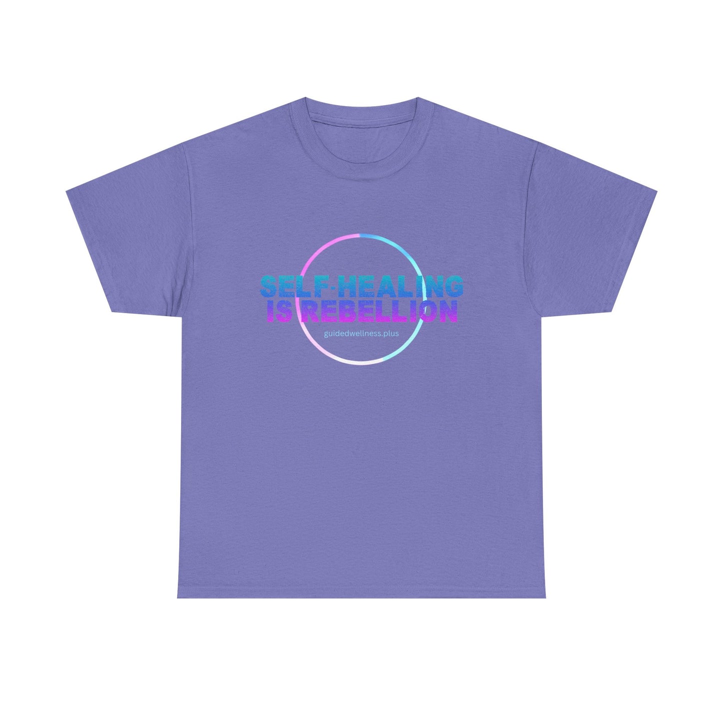 Self-Healing Is Rebellion Unisex Heavy Cotton Tee - Empowering Message for Wellness Enthusiasts