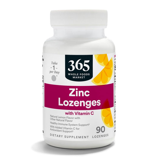 365 by Whole Foods Market, Zinc & Vitamin C Lozenges, 90 Count