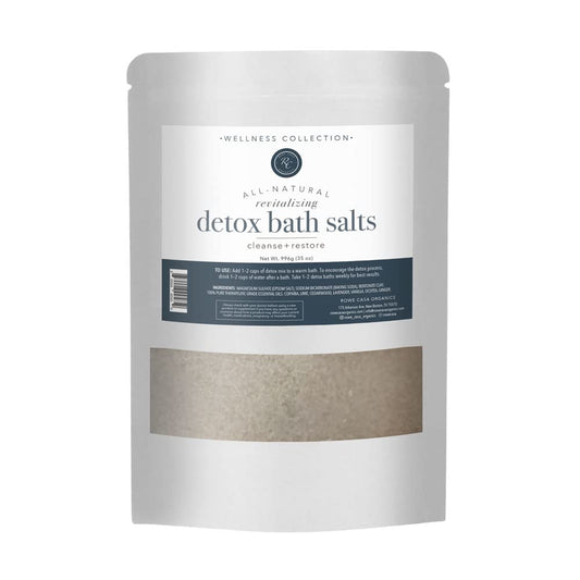 Rowe Casa Organics Detox Bath Salts, Natural Detox Bath Soak for Body Cleanse, 35 OZ