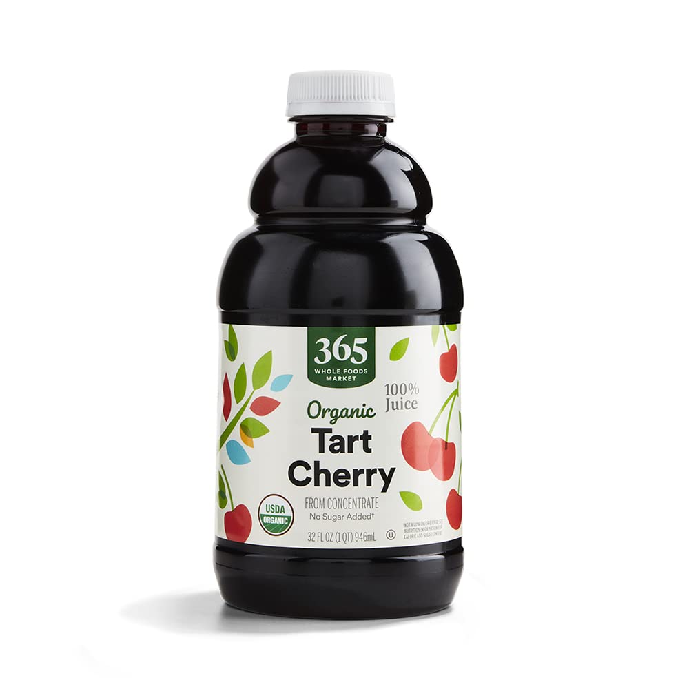 365 by Whole Foods Market, Organic Tart Cherry Juice, No Sugar Added, 32 Fl Oz