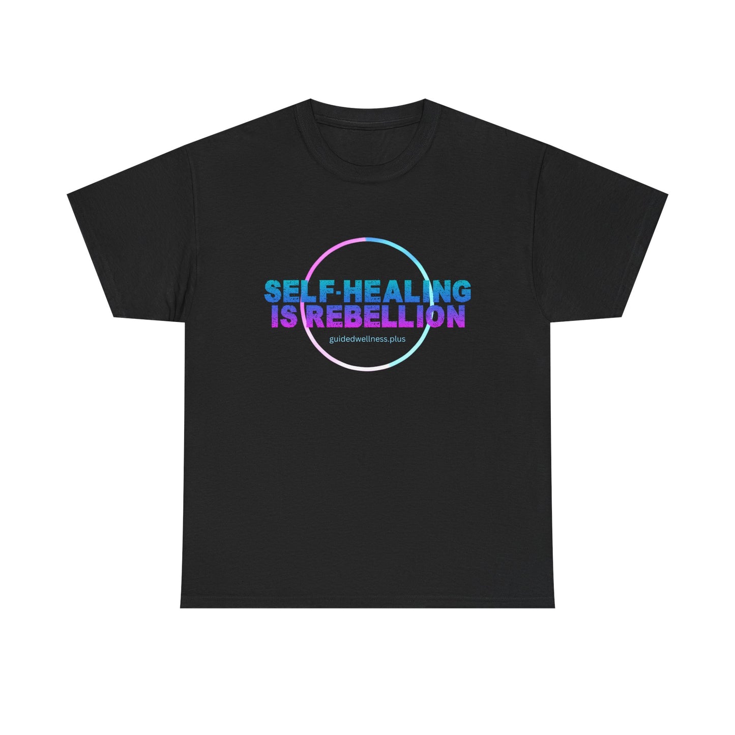 Self-Healing Is Rebellion Unisex Heavy Cotton Tee - Empowering Message for Wellness Enthusiasts