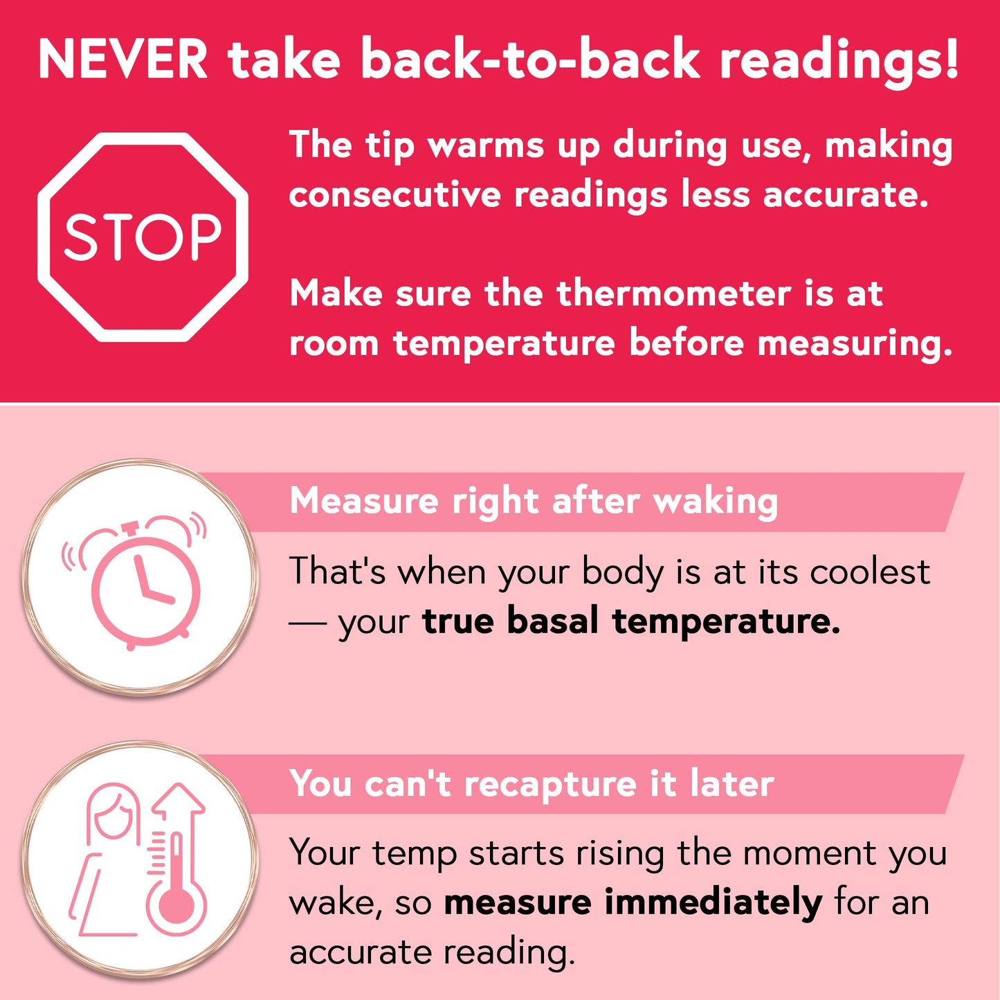 Digital Basal Body Thermometer, 1/100th Degree High Precision, Quick 60-Sec Reading, Memory Recall, Accurate BBT Thermometer for Natural Ovulation Tracking by iProven