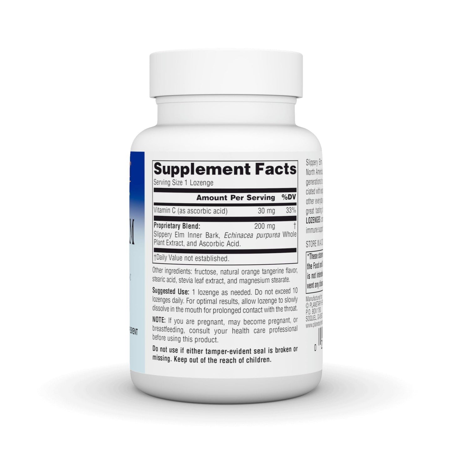 Planetary Herbals Slippery Elm Lozenges, 100 Count