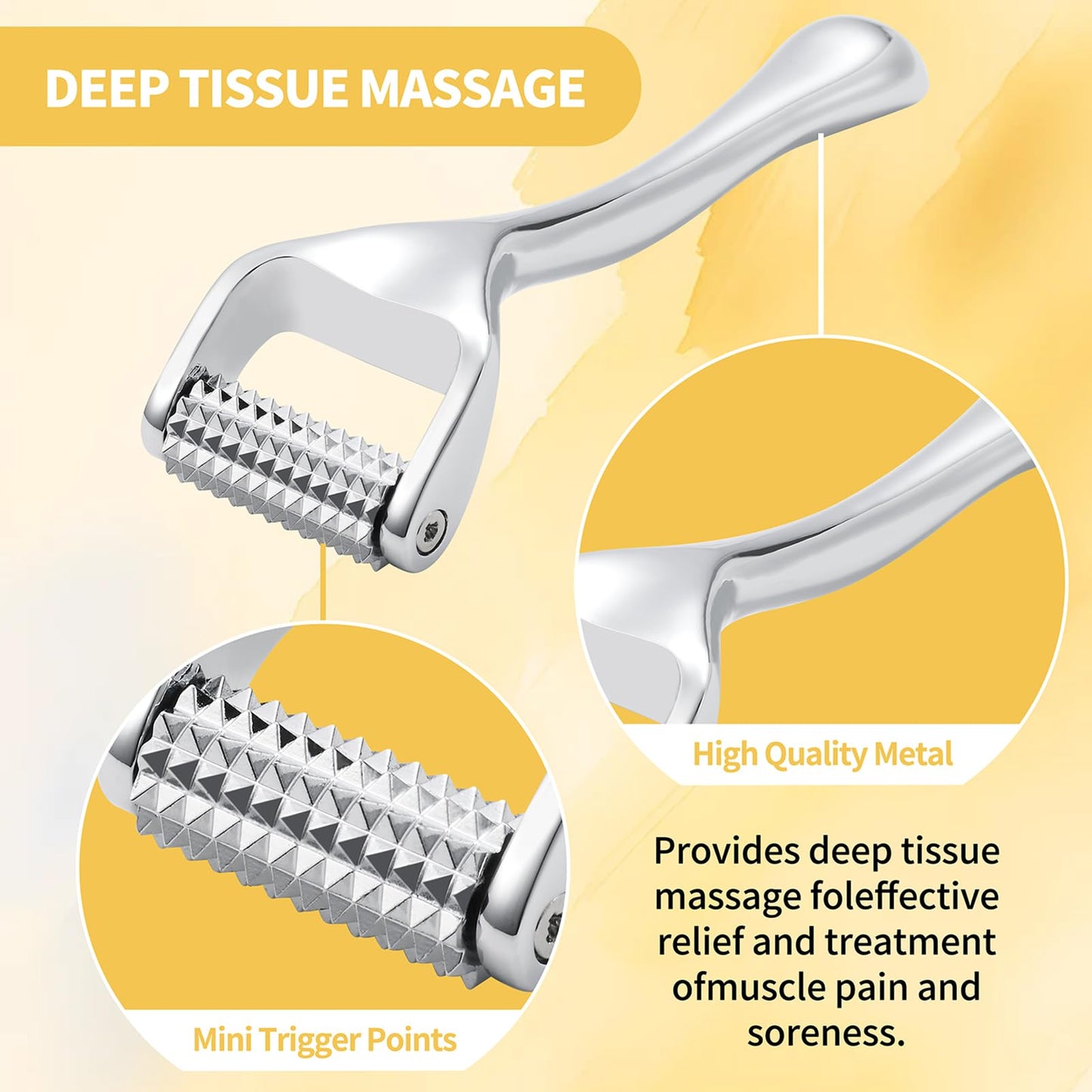 Running man Acupressure Roller,Acupuncture Roller for Muscle Pain Relief, Massage Roller-Deep Tissue Massage Tool for Face,Hand, Foot, and Neck