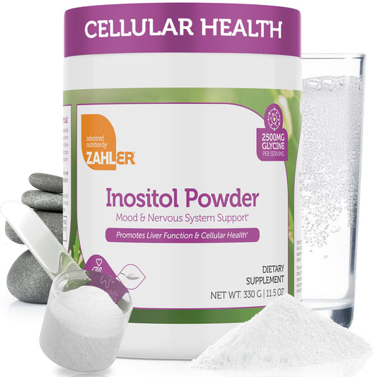 Zahler Inositol & Glycine Supplement Powder - Mood & Nervous System Support Supplements for Women - Hormone Balance & Healthy Ovarian Function - Kosher, Gluten Free, Dairy Free, Soy Free 11.5 Oz